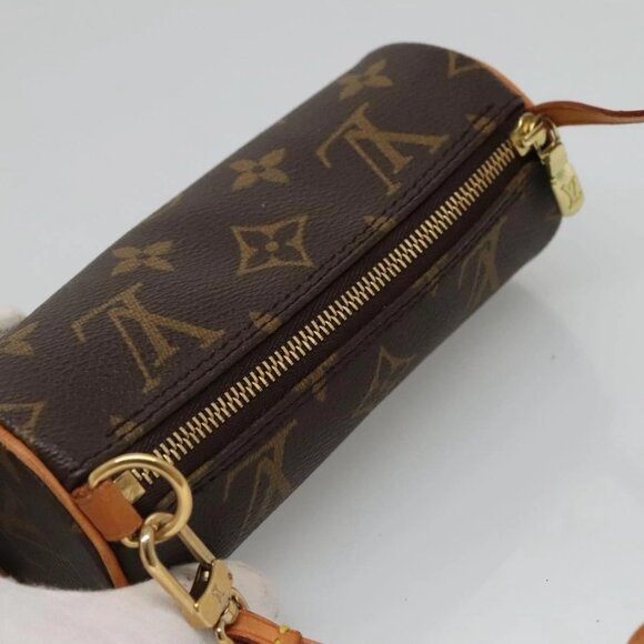LOUIS VUITTON Monogram Papillon Pouch LV Auth - Picture 8 of 14